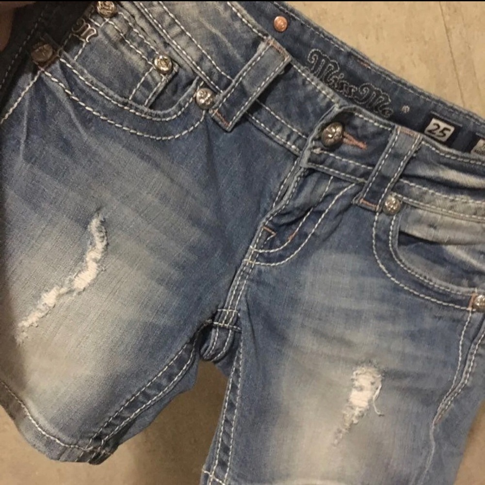 Miss Me long shorts. Size 25. Never worn